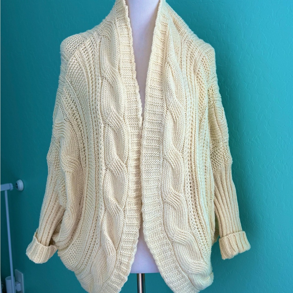 Cozy Cream Cable Knit Sweater